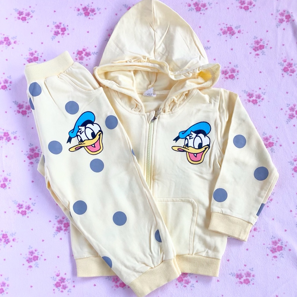 Yellow Hooded Matching Set 3T-4T